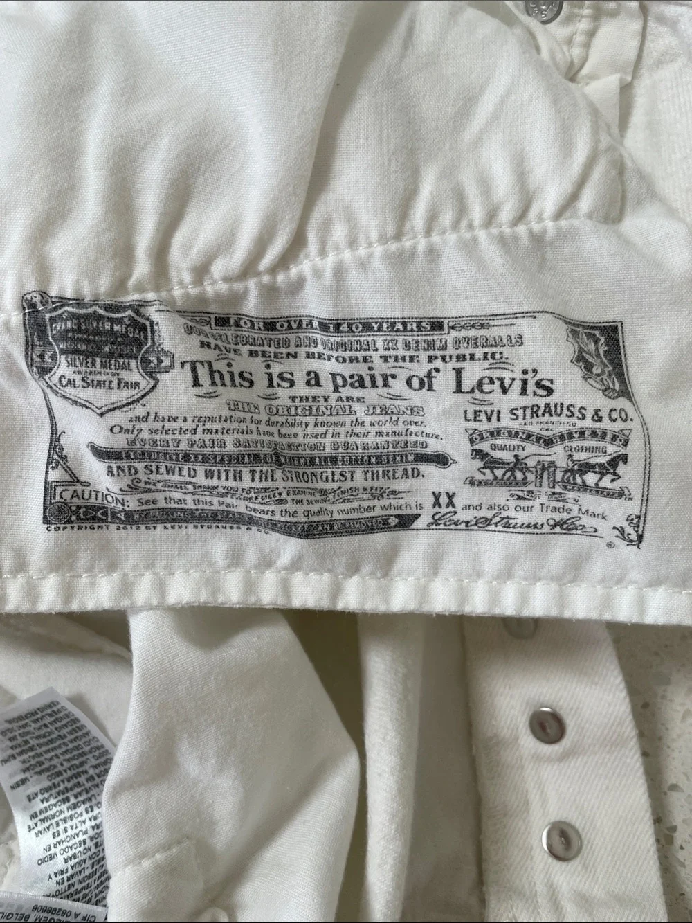 Levi's 502 CT Ecru/White Jeans